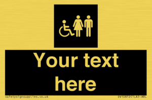 Custom information: black panel disabled female and male